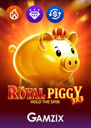 3x3 Royal Piggy Hold the Spin pokie by Gamzix at Popmolly